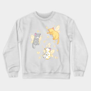 fairy kitties (classic orange) Crewneck Sweatshirt